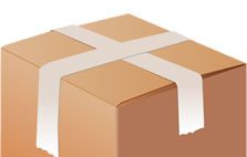 梱包された段ボール